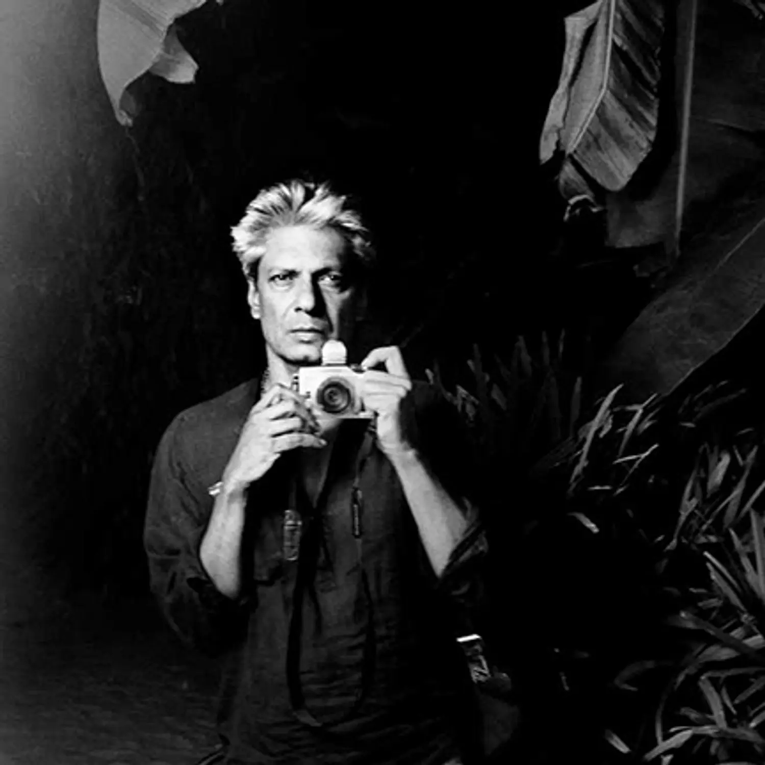 Portrait du photographe indien pionnier Prabuddha Dasgupta.